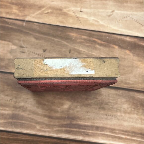 STAMPS HAPPEN 90366 CHRISTMAS PATCHWORK WOOD MOUNTED RUBBER STAMP BY L SPIVEY - Picture 6 of 7